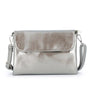 Flora & co Sac bandoulière pochette femme irisé taupe métal