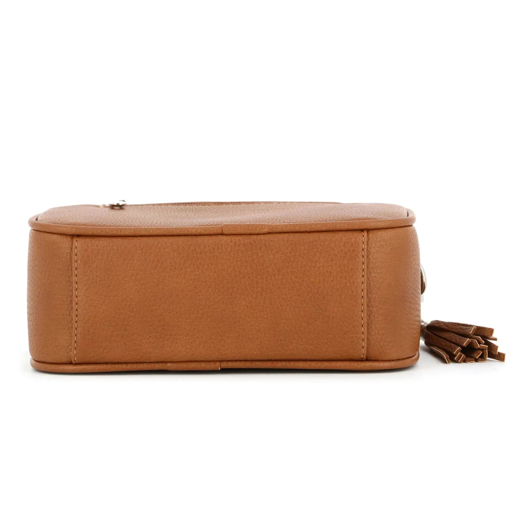 Flora & co Sac caméra bandoulière femme léger camel