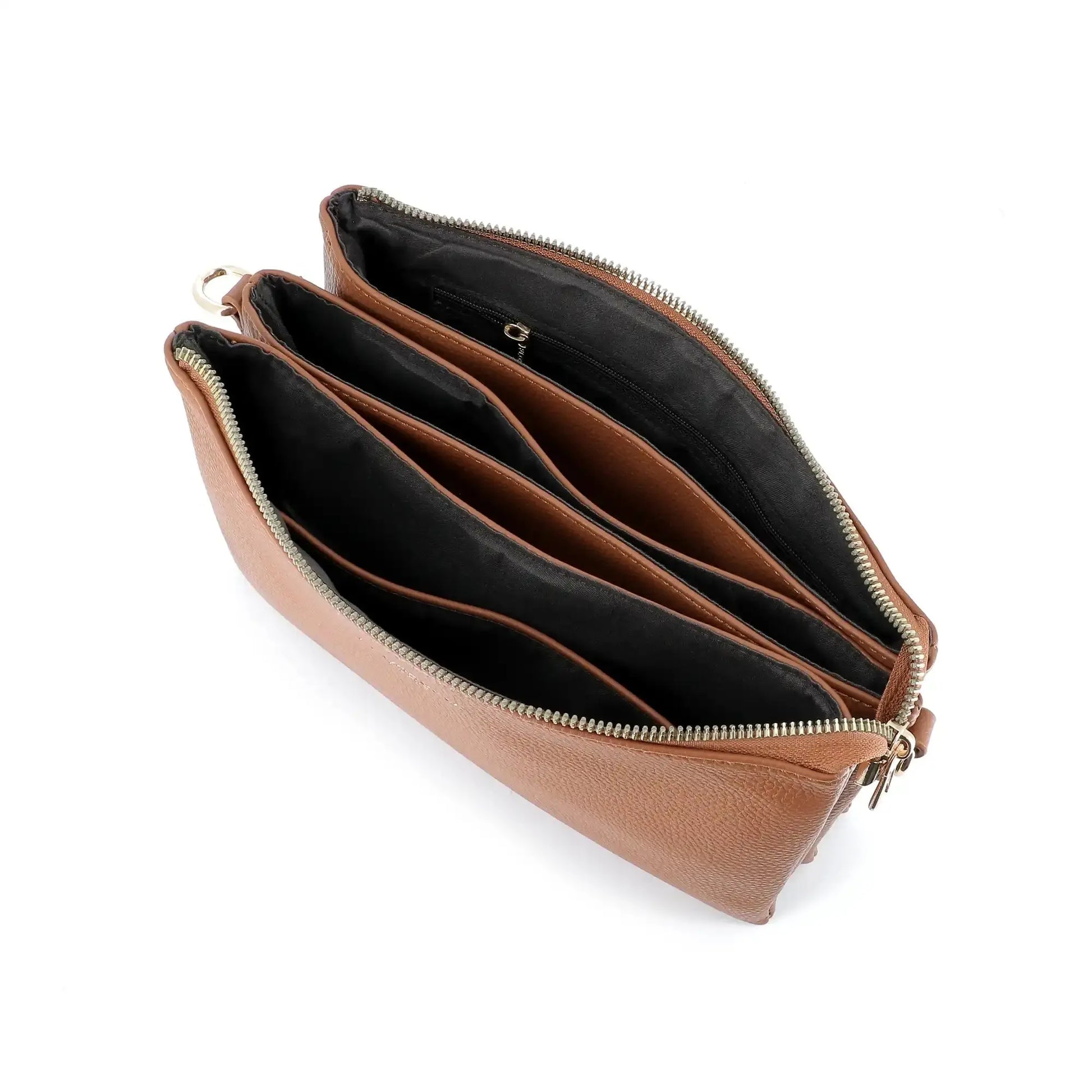 Flora & co Sa ville femme 3 bandoulières multipoches camel