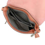 Sacoche bandoulière femme multipoche vieux rose Gallantry