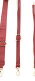Flora & co Sa ville femme 3 bandoulières multipoches rouge foncé