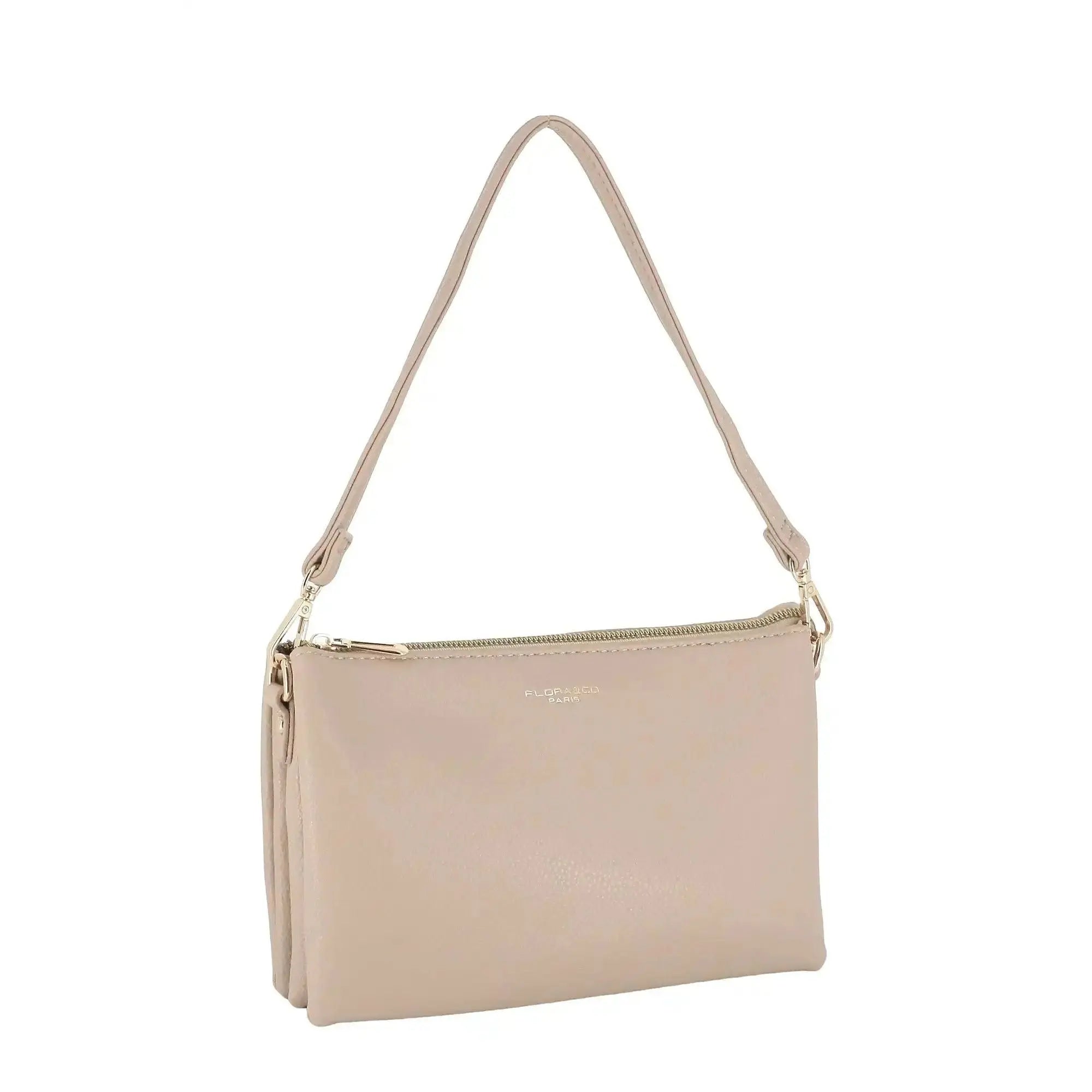 Flora & co Sa ville femme 3 bandoulières multipoches beige