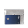 Flora & co Porte-monnaie cartes irisé bouton rabat argent