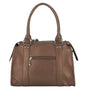 Flora & co Sac à main femme multipoches M marron métal