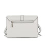 Flora & co Sac double bandoulières chaîne à magnétique blanc