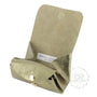 Vue 4 du Porte-monnaie cuir souple irisé 04 Olive par Made in Italy.