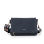 Flora & co Sac bandoulière large multipoches bleu