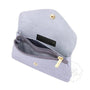 Vue 4 du Porte-monnaie cartes femme cuir irisé 051 Lilas par Made in Italy.