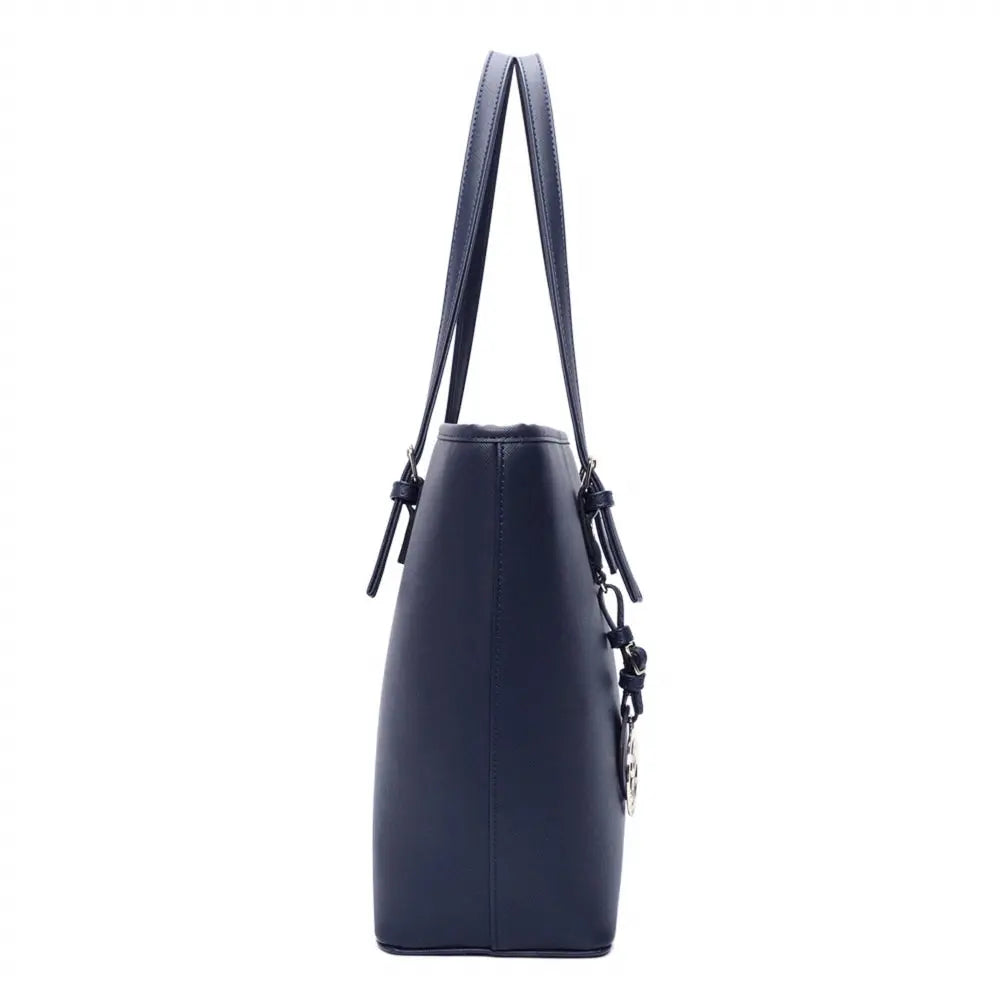 Grand sac cabas femme pour les cours bleu