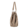Sac cabas bowling femme cuir synthétique taupe - vue 6 | Flora & co