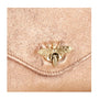 Made in Italy Sac bandoulière chaîne cuir femme irisé rose