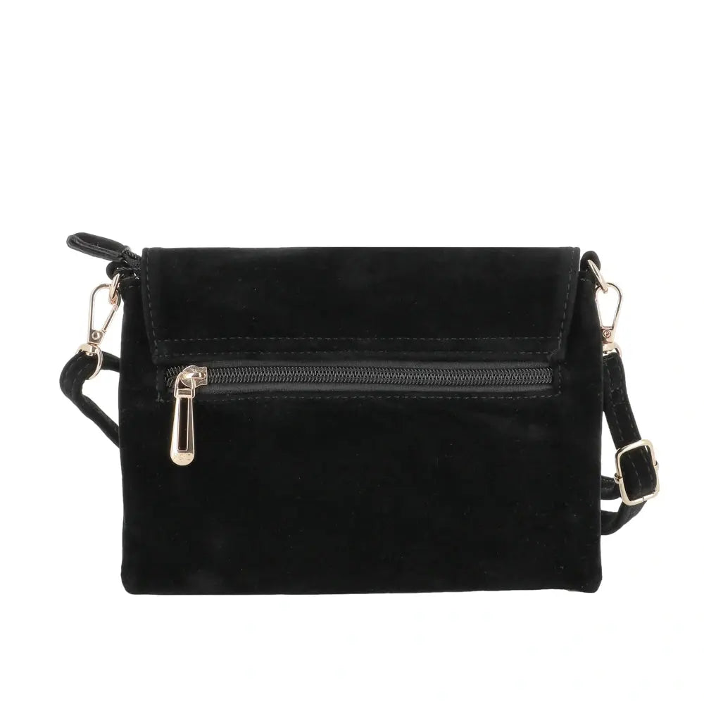 Petit sac bandoulière daim femme Noir other image 5