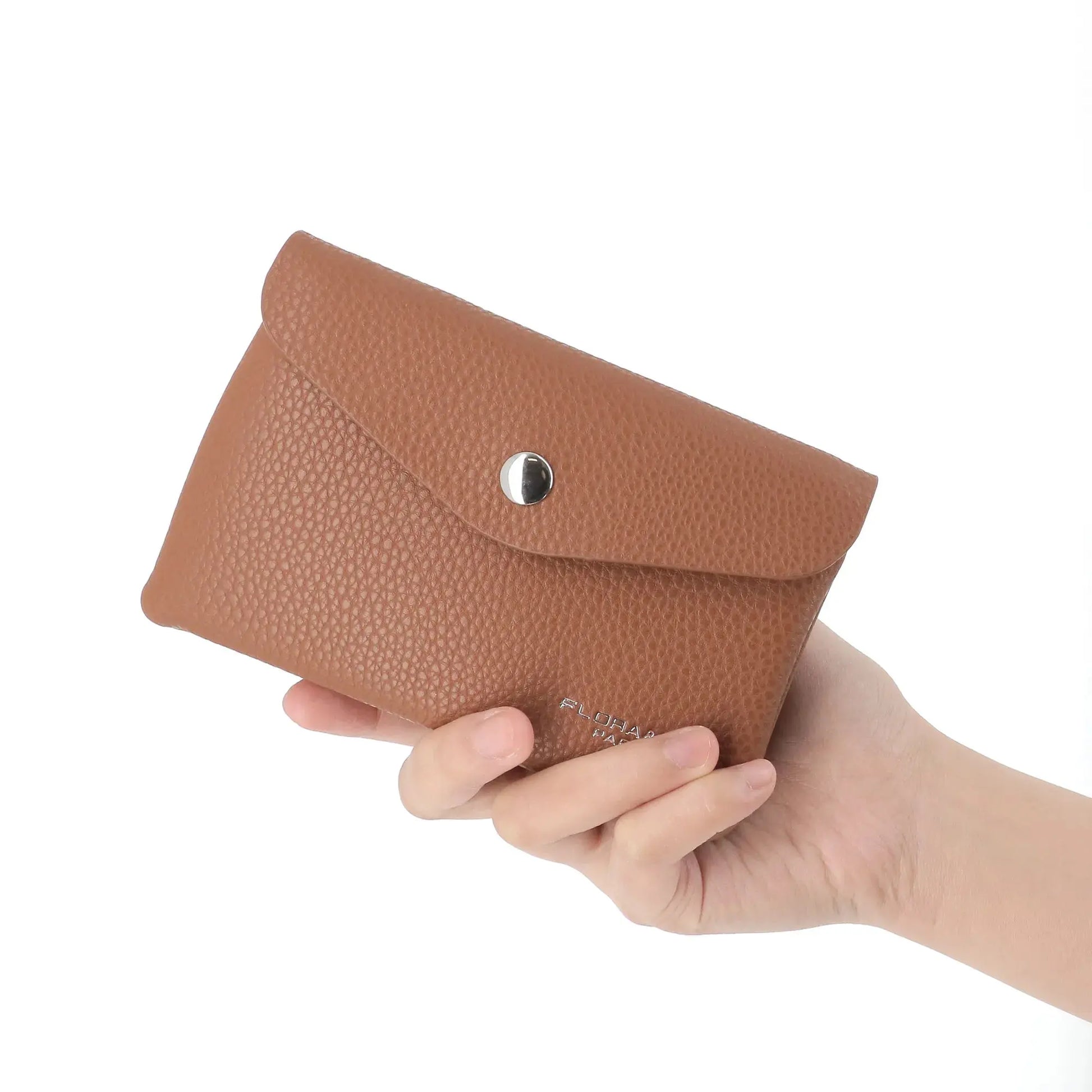 Flora & co Porte-monnaie portefeuille femme mi-long Camel