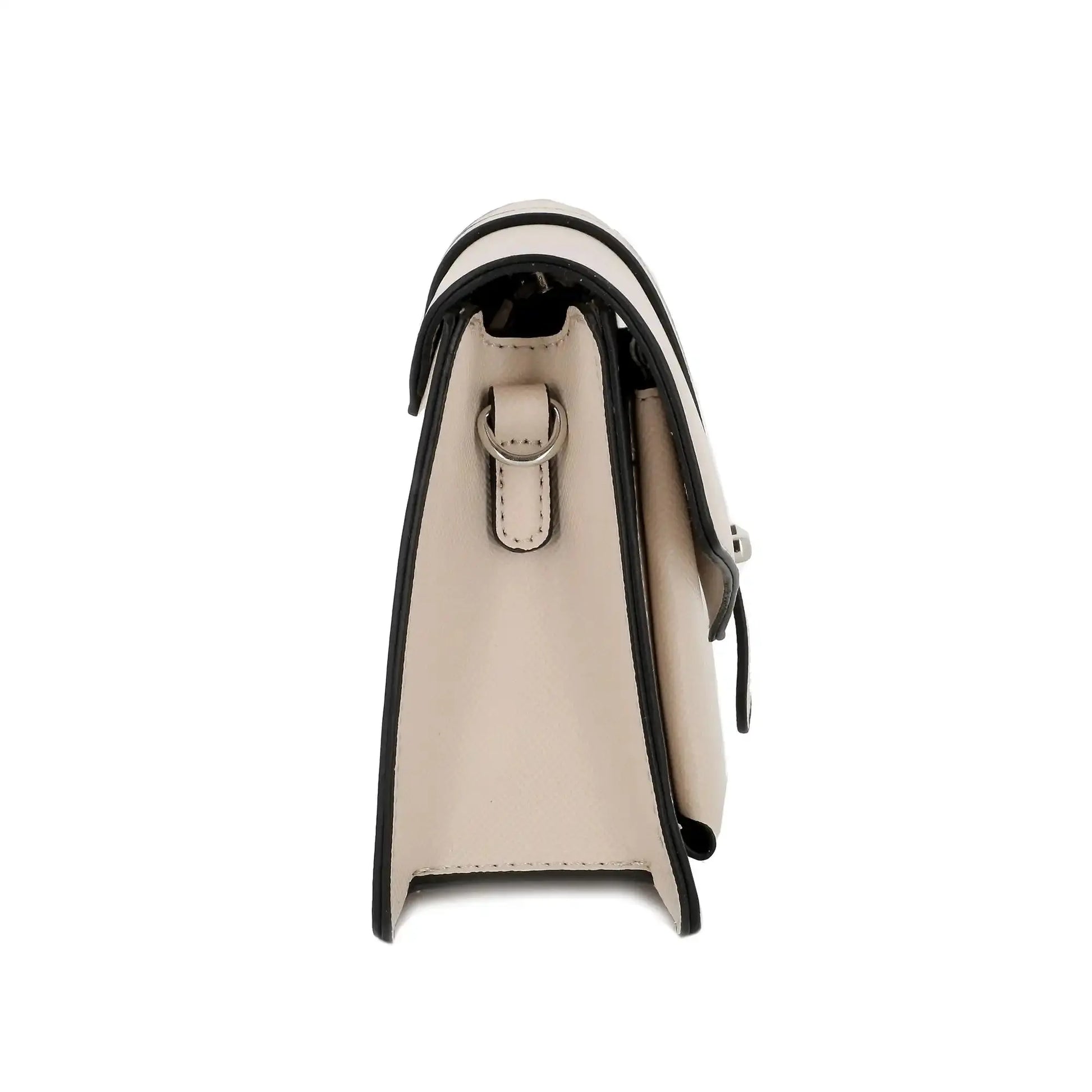 Flora & co Sac double bandoulières chaîne à magnétique beige