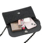 Sac pochette de soirée strass Noir - Crocochic