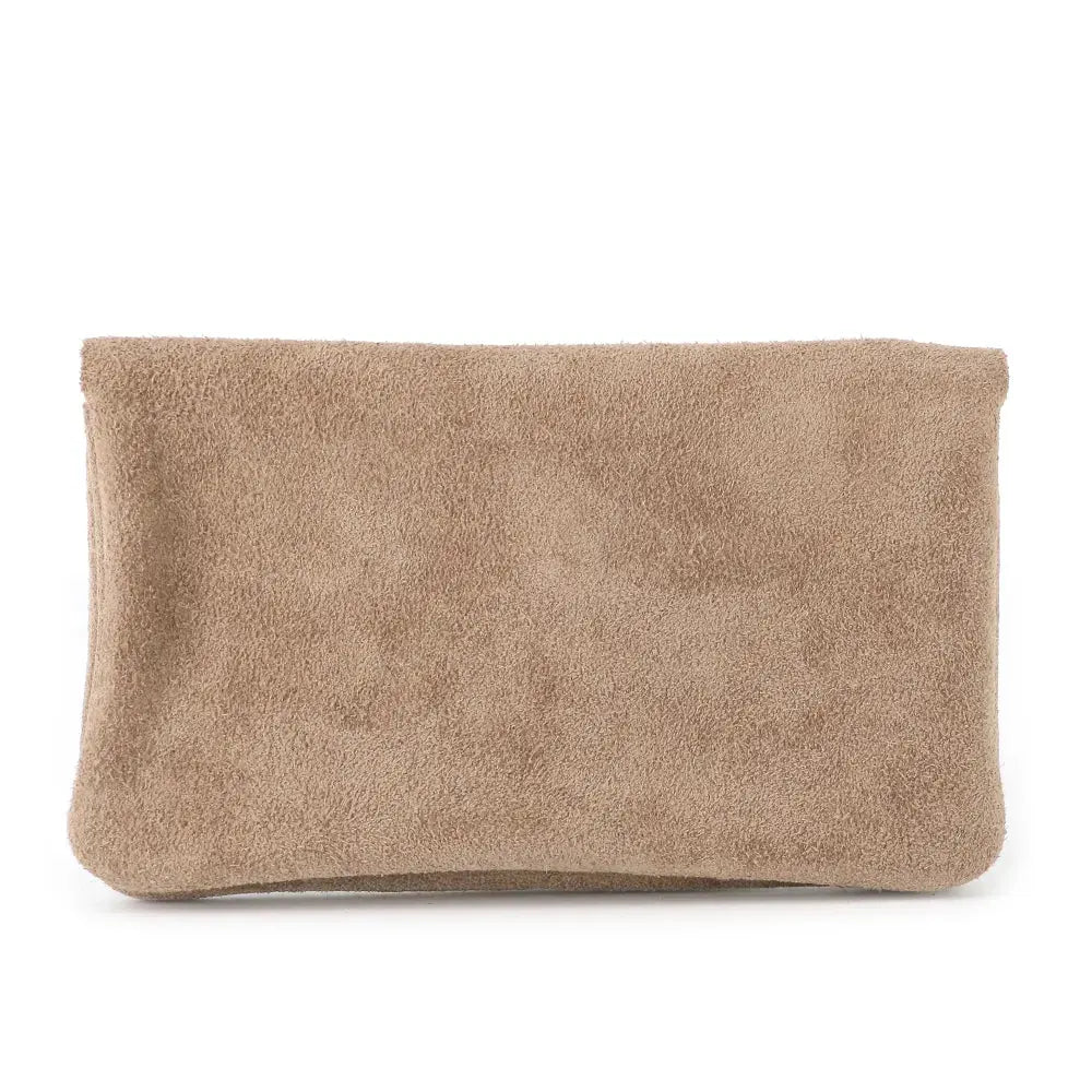 Grand portefeuille cuir suède compatible passeport Taupe other image 5