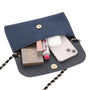 Sac pochette de soirée strass Bleu - Crocochic