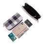 Portefeuille campagnon carreaux multicolore Violet - Crocochic