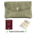 Portefeuille pochette passeport cuir isiré Olive other image 5