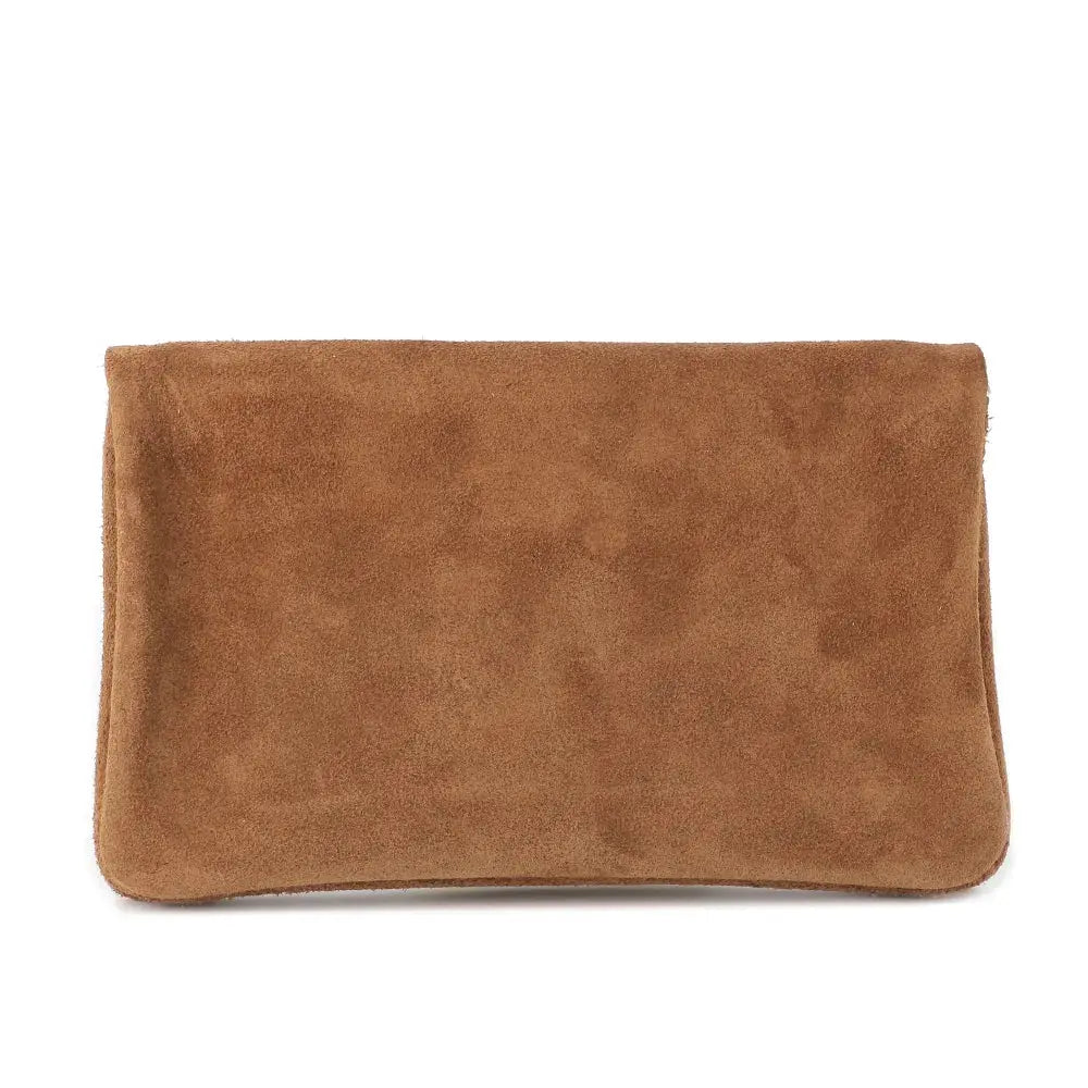 Grand portefeuille cuir suède compatible passeport Marron other image 5