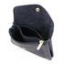 Porte-monnaie cartes femme cuir irisé 051 bleu marine Made in Italy