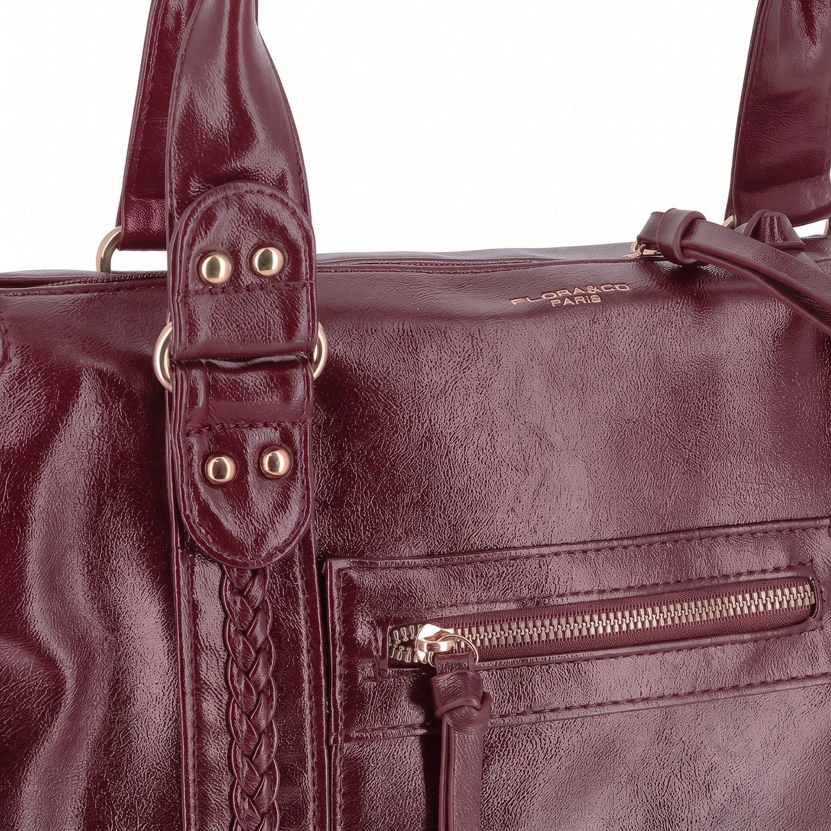 Grand Sac Bowling Femme Cours Bordeaux