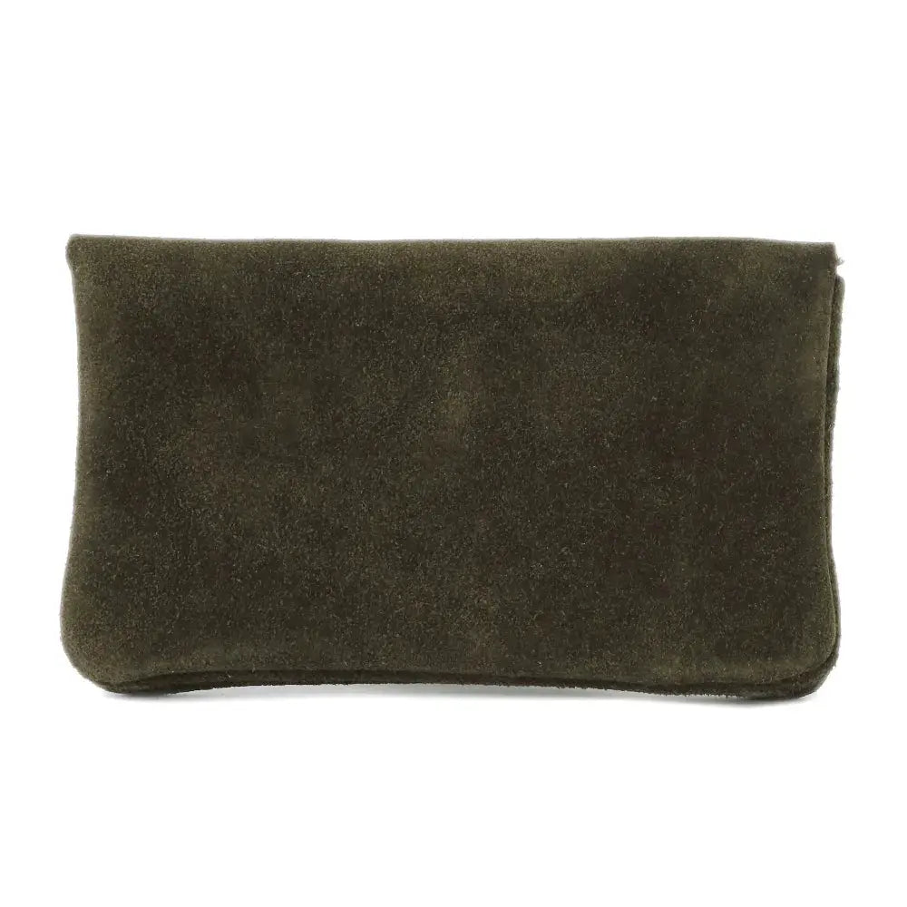 Grand portefeuille cuir suède compatible passeport Kaki other image 5