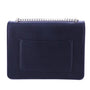 Flora & co Sac bandoulière chaînette style accordéon bleu marine