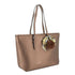 Flora & co Sac cabas femme pompon foulard léger marron métal
