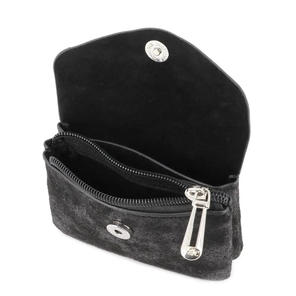 Flora & co Porte-monnaie femme court suède irisé