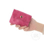 Vue 4 du Porte-Monnaie Cuir Suédé Grainé 041C Fuchsia par Made in Italy.