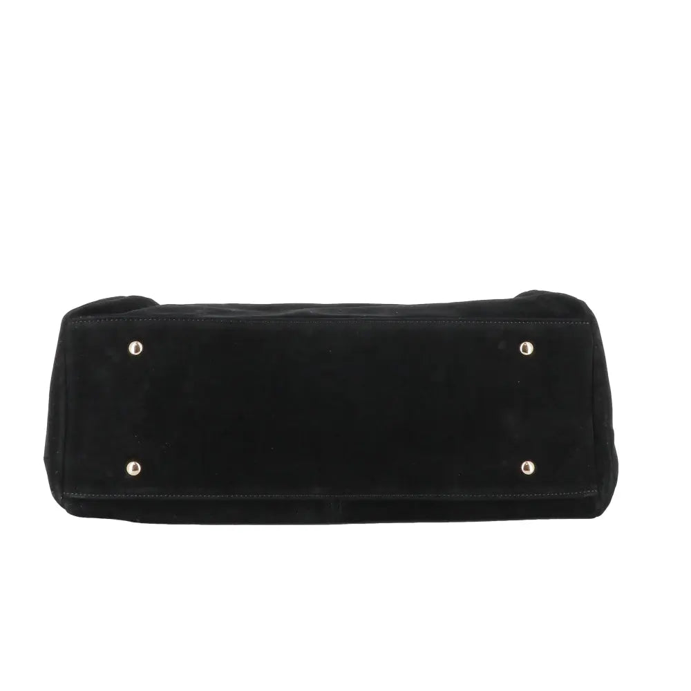 Sac Cabas Bowling Lacet Suédé Noir other image 5