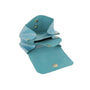 Vue 4 du Porte-monnaie cuir souple irisé 04 Turquoise par Made in Italy.