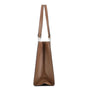 Sac cabas femme cuir synthétique taupe - vue 5 | Flora & co