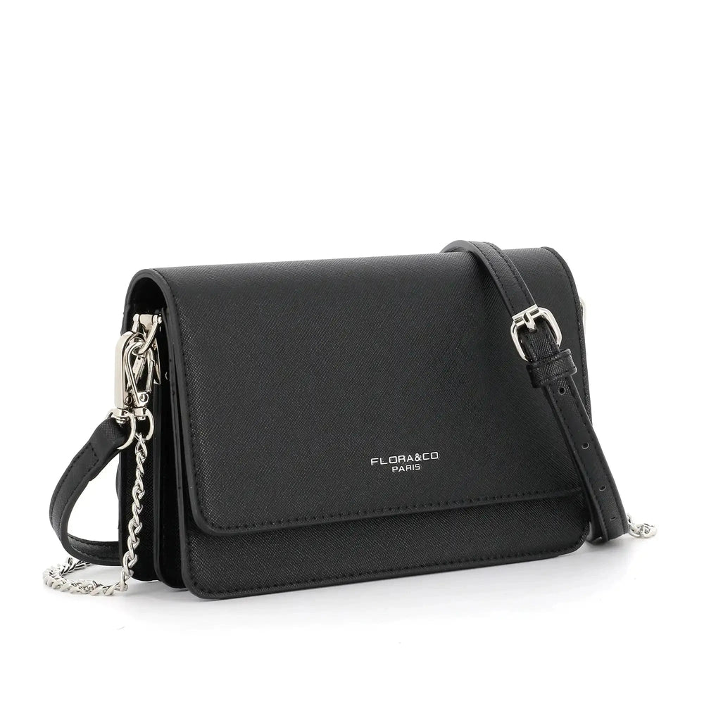 Flora & co Sac bandoulière chaîne femme Noir