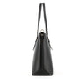 Vue 4 du Grand sac à main cours femme noir en cuir synthétique par Flora & co.