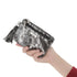 Flora & co Petit porte-monnaie pochette femme suède irisé Gris Argent