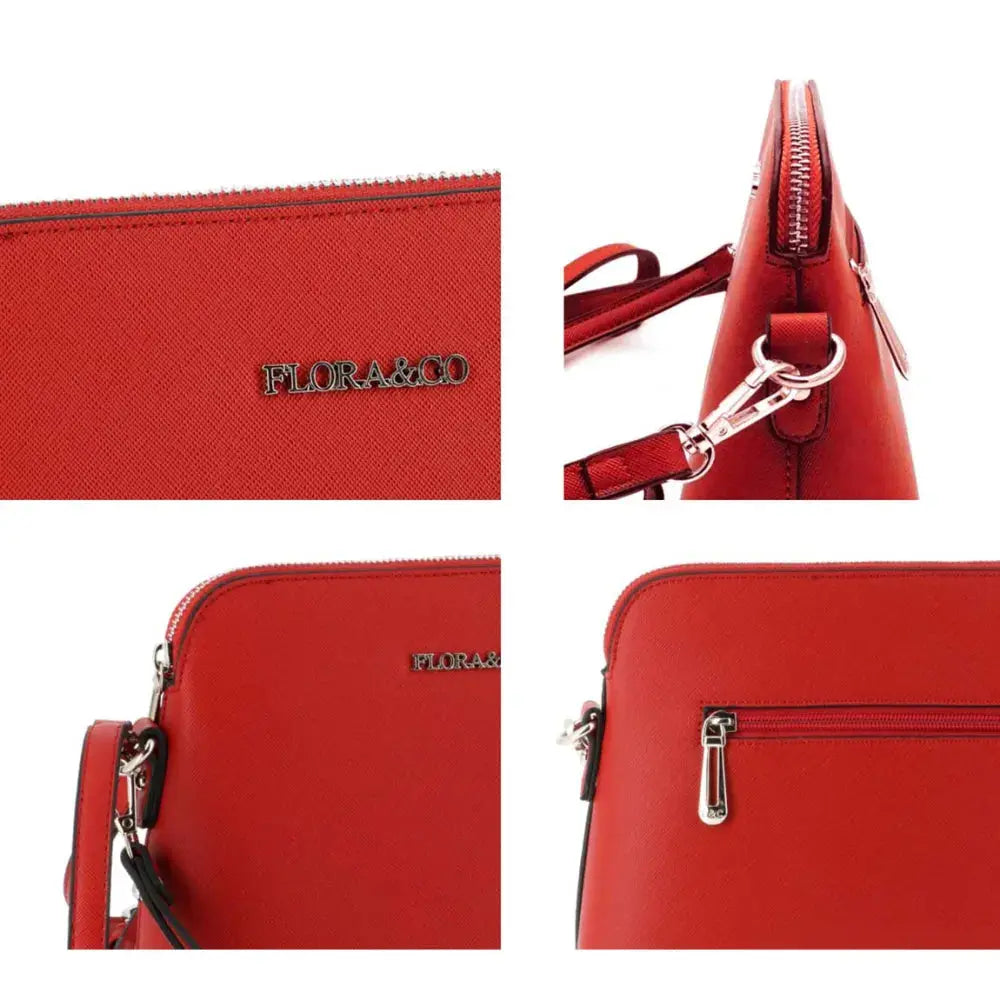 Sac bandoulière femme dragonne rouge