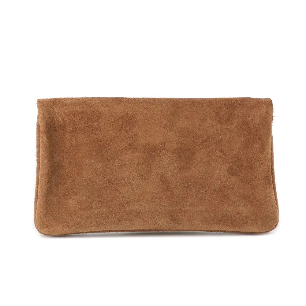 Porte-monnaie portefeuille mi-long suède Marron other image 5