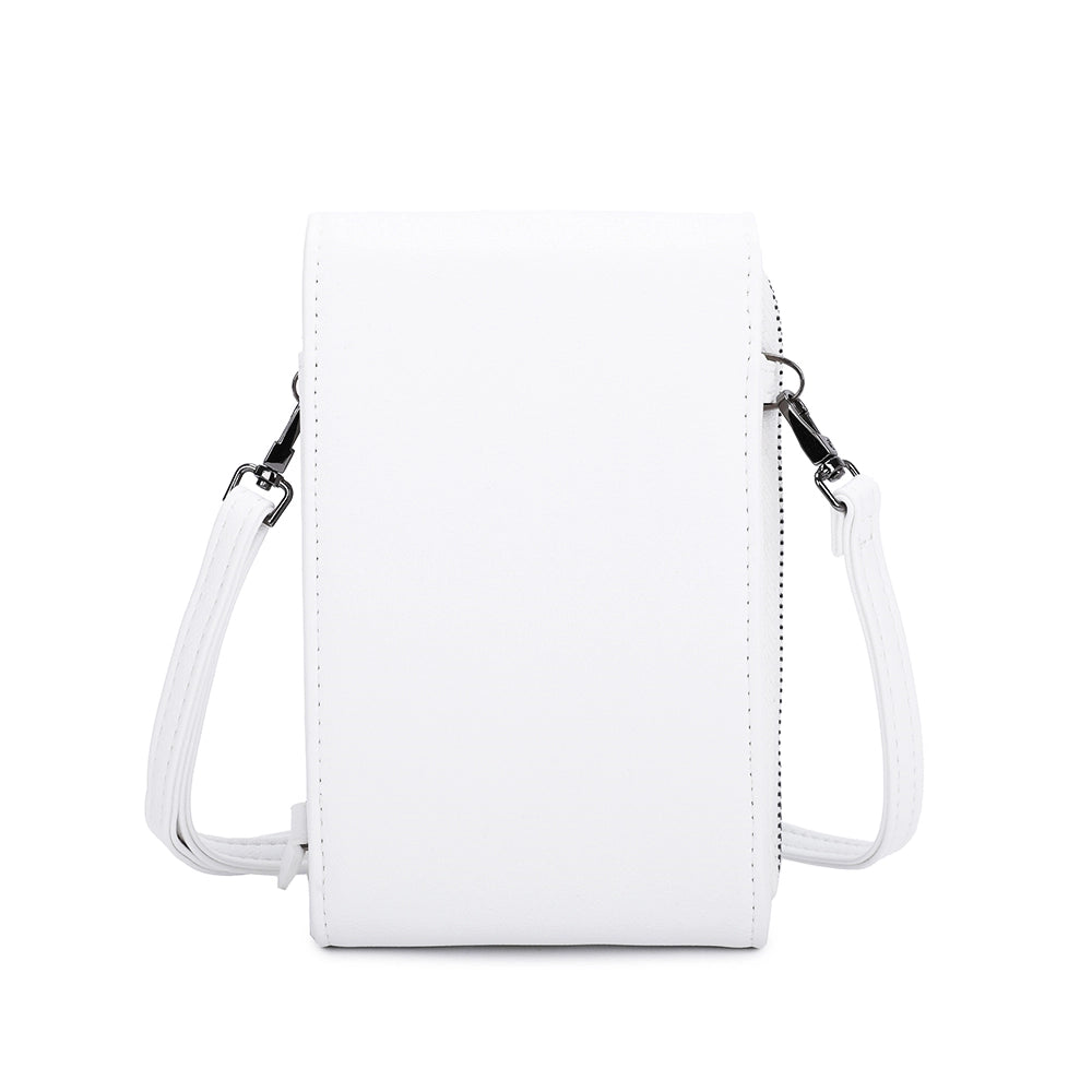 Pochette téléphone bandoulière femme blanc Gallantry