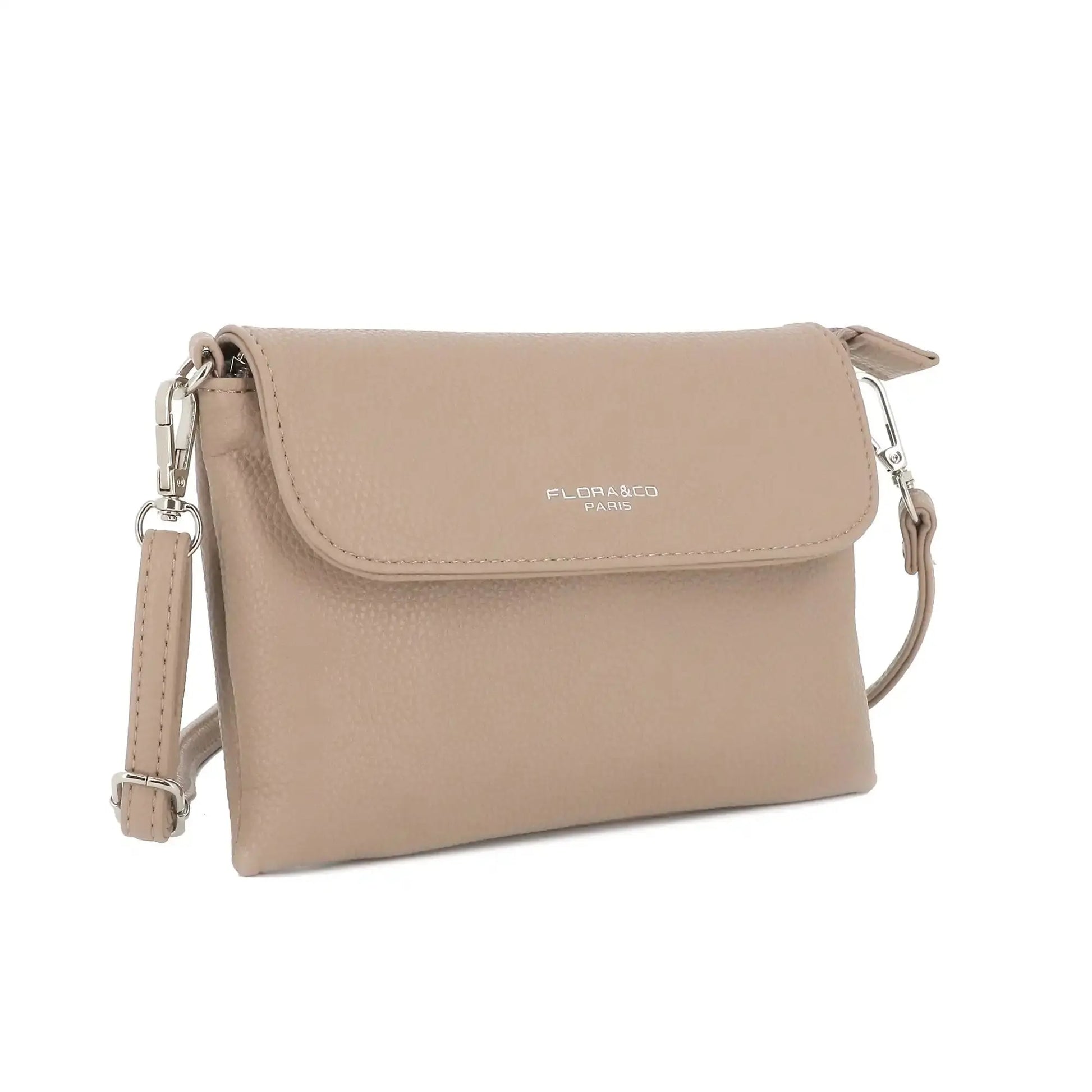 Flora & co Mini sac bandoulière femme souple beige taupe