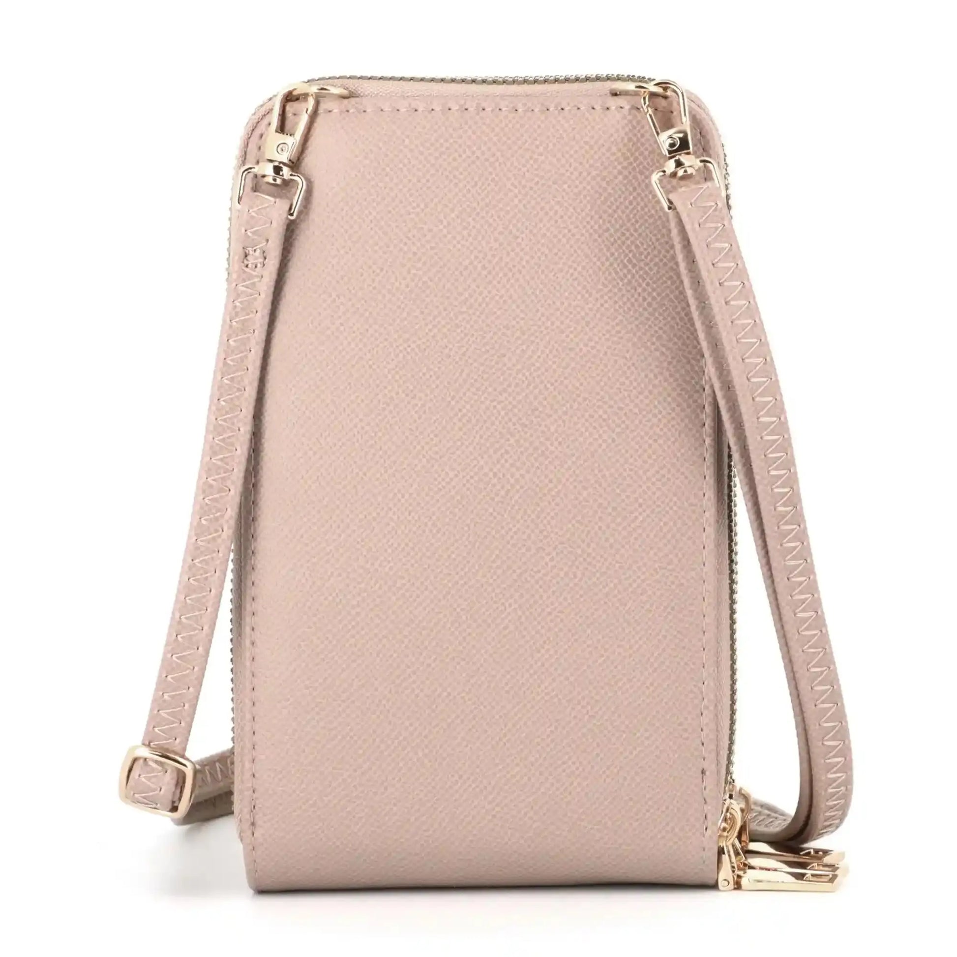 Sac bandoulière pochette téléphone 6.7 pouces Taupe Clair