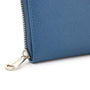 Flora & co Portefeuille porte-carte femme saffiano bleu jean