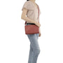 Flora & co Sa ville femme 3 bandoulières multipoches rouge foncé