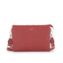 Flora & co Sa ville femme 3 bandoulières multipoches rouge foncé