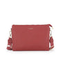 Flora & co Sa ville femme 3 bandoulières multipoches rouge foncé