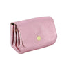 Made in Italy Porte-monnaie femme cuir irisé 04 rose