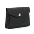 Flora & co Porte-monnaie cartes irisé bouton rabat noir