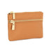 Made in Italy Porte-Monnaie pochette cuir grainé femme Camel