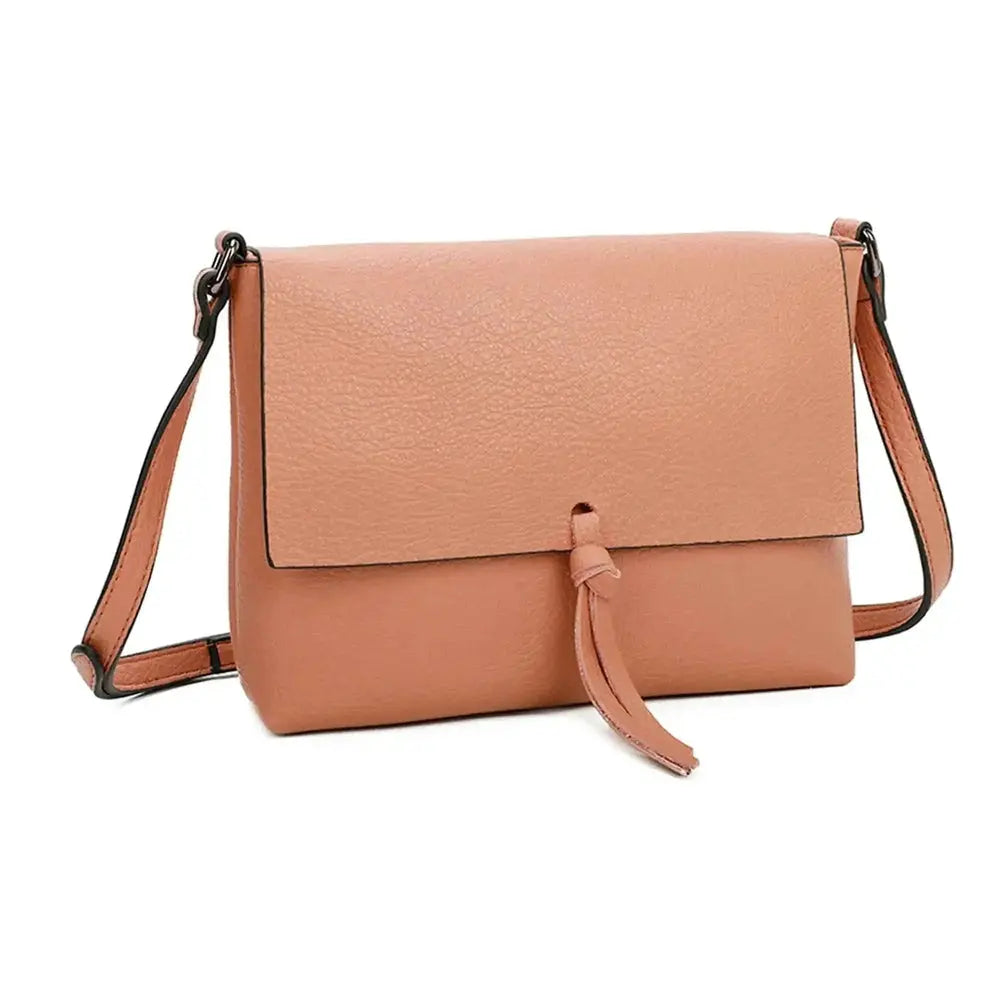 Sacoche bandoulière femme multipoche vieux rose Gallantry